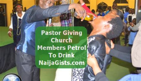 Video South African Pastor Gives Church Members Petrol To Drink Calls