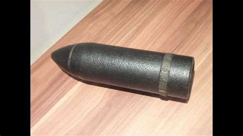 Rare Ww1 German 76mm Minenwerfer Message Round Artillery Shell With