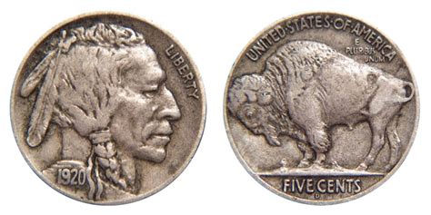 1920 D Buffalo Nickels Indian Head Nickel Line Type Value And Prices