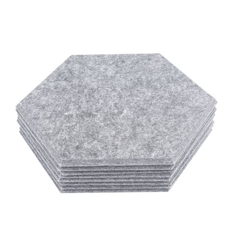 High Density Sound Absorbing Panels Polyester Hexagon Acoustic Ceiling