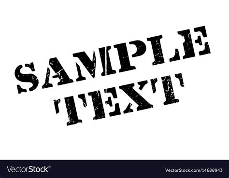 Sample Text Rubber Stamp Royalty Free Vector Image