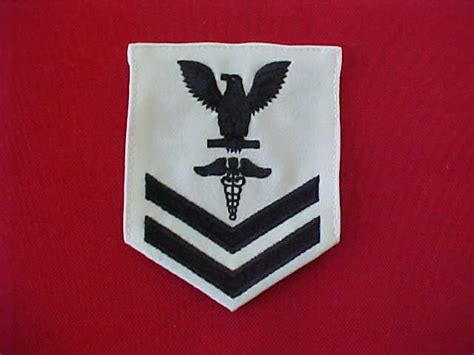 1 Us Navy Hospital Corpsman Rating Badge E 5 White Cnt Summer Ebay