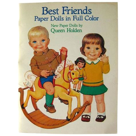 Vintage Paper Dolls Best Friends By Queen Holden Uncut Clothing Dover