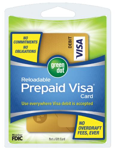 Green Dot Visa Reloadable Prepaid Debit Card Vl 20 500 195 Food 4