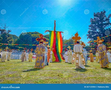 Meskel Celebration Gondar Ethiopia Editorial Stock Image Image Of