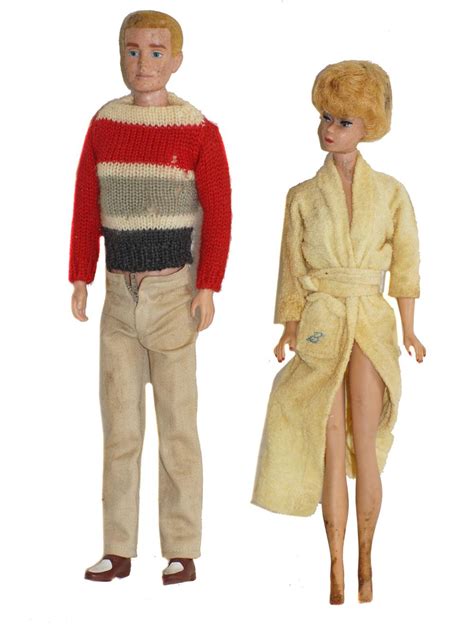A Vintage Rare First Edition Barbie And Ken Doll