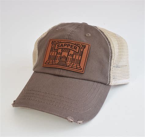 Sapper Tab Castle Leather Dad Hat Army Sapper Apparel