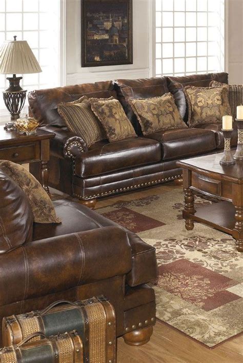 The Rich Contemporary Design Of The Antique Bonded Leather Upholstery