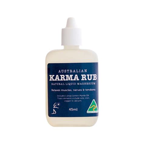 Karma Rub Liquid Magnesium 45ml Australian Vitamins