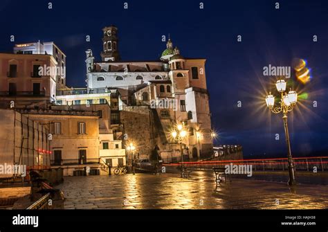 Atrani By Night Amalfi Coast Italy Stock Photo Alamy