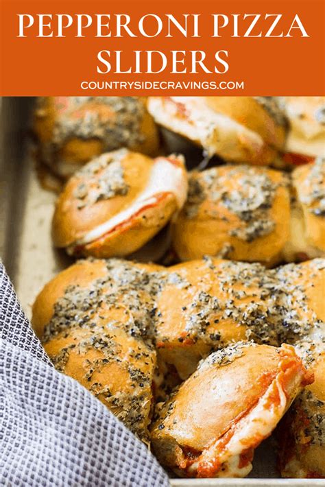 pizza sliders with pepperoni countryside cravings
