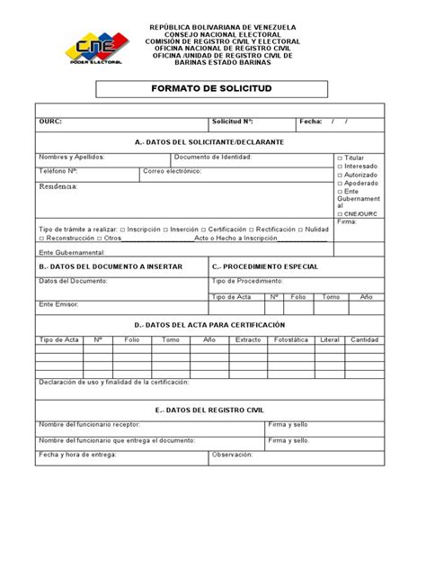 Formato De Solicitud Pdf Gobierno Y Personalidad Gobierno