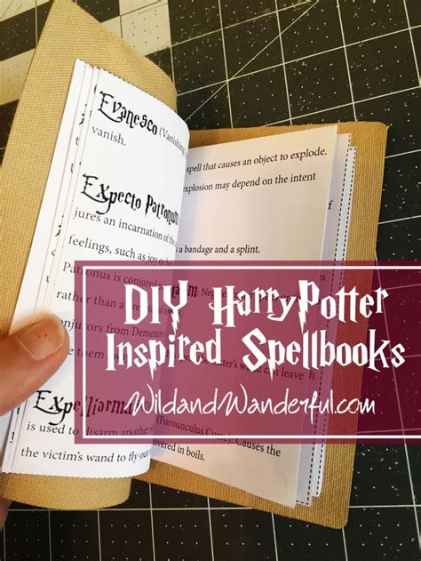 Harry potter and the cursed child. DIY Harry Potter Spellbook + Printable
