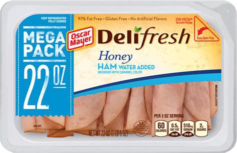 Oscar Mayer Deli Fresh Honey Ham Cold Cuts Lunch Meats My