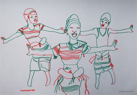 Busoga Traditional Dance Uganda Painting By Gloria Ssali Pixels
