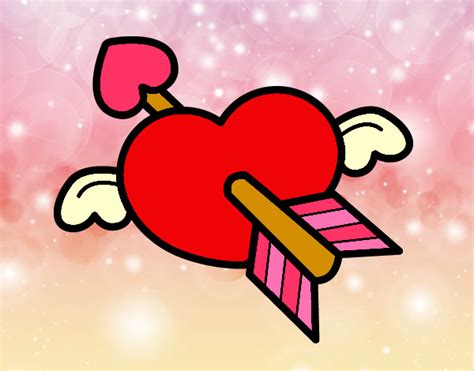 Dibujo de corazon de san valentin pintado por Ana en Dibujos net el día a las