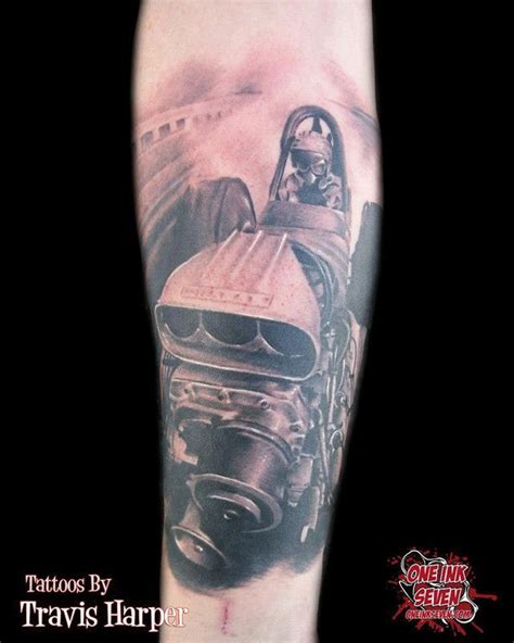 Tattoo Tattoos Dragster Racecar Racing Nascar Auto Car Cars