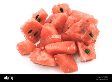 Watermelon Pieces Stock Photo Alamy