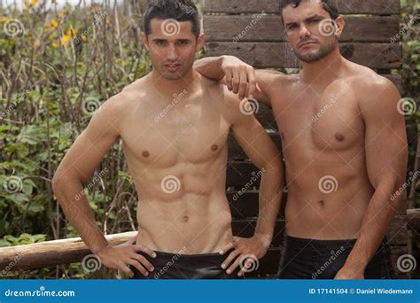 Handsome Men Taking Shower Stock Photo Image Of Attractive 17141504