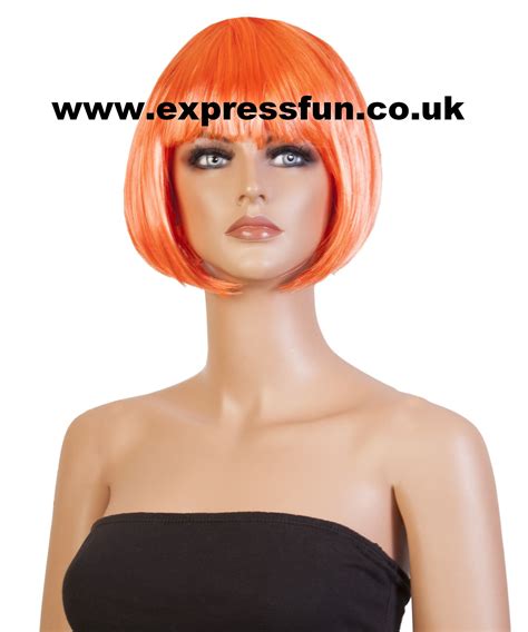 Orange Bob Style Fancy Dress Wig Fancy Dress Wigs Short Bob Styles