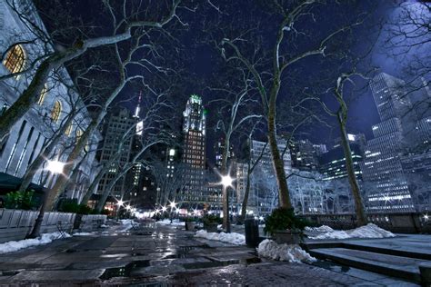 City Winter Night Wallpapers Wallpaper Cave