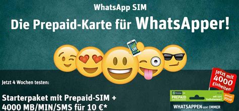 Whatsapp Sim Jetzt Mit 4000 Inklusiv Einheiten Teltarifde News