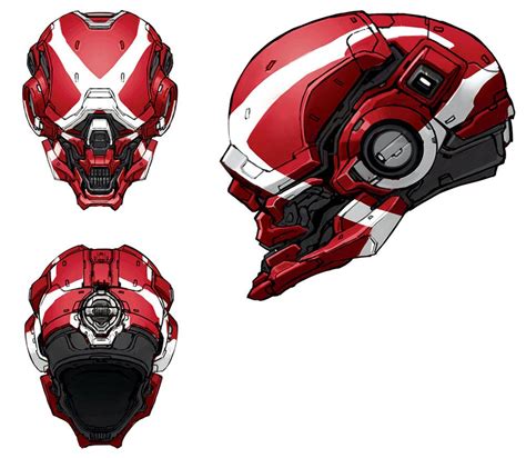 Locus Helmet Skin Characters And Art Halo 4 Helmet Concept