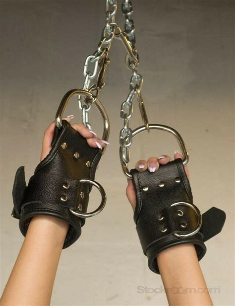 Genuine Black Leather Bondage Wrist Cuffs Suspension Cuffs Etsy