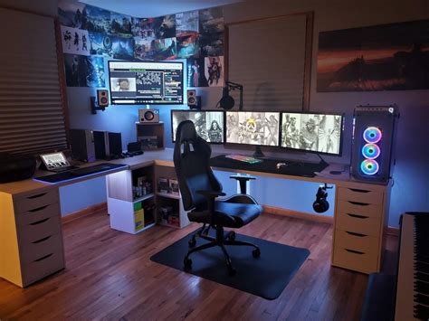 Pin By Jason Lowery On Entertainment Centers X Battlestations In 2020 Home Office Setup