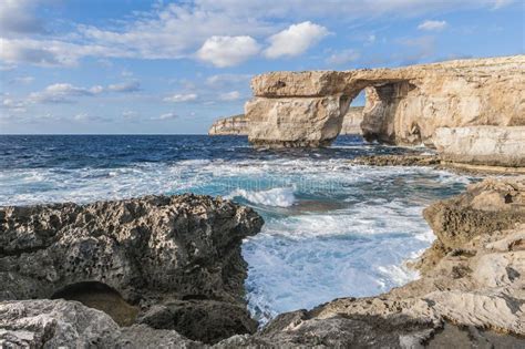 Azure Window In Gozo Island Malta Stock Photo Image Of Europe