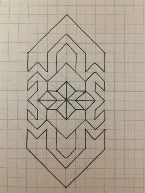 A Design I Made Graph Paper Drawings Graph Paper Designs Geometric