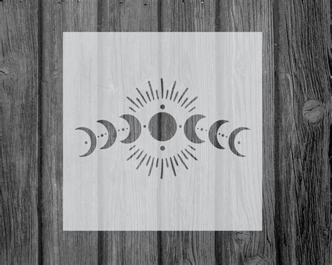 Moon Phase Stencil Stencils Stencils For Painting Art Etsy