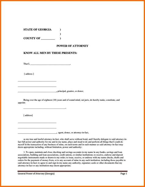 Free Printable Power Of Attorney Forms For Michigan Printable Forms Free Online