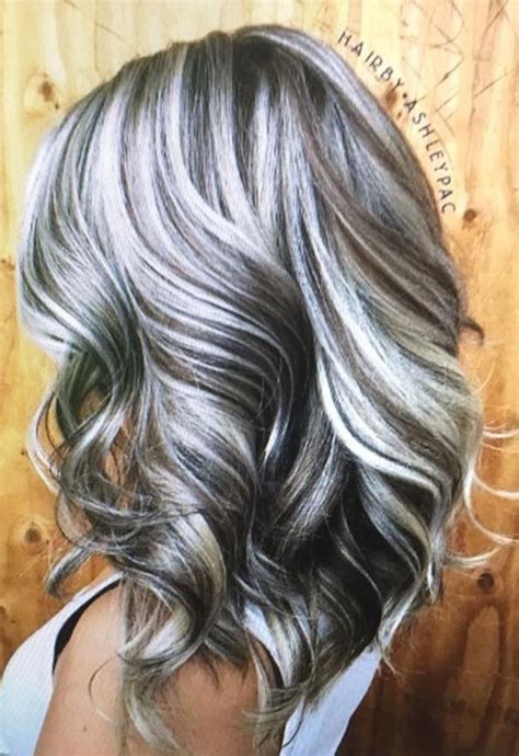 Pin By Roxanne Ricke On Asombroso Silver Hair Color Gray Hair Highlights Grey Hair Color