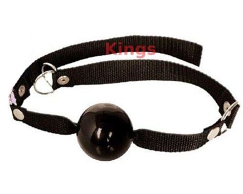 fetish fantasy beginners black rubber ball gag bondage restraint free mask 603912215250 ebay