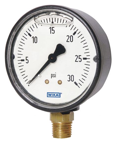 Wika Commercial Pressure Gauge Liquid Filled 0 To 160 Psi 0 To