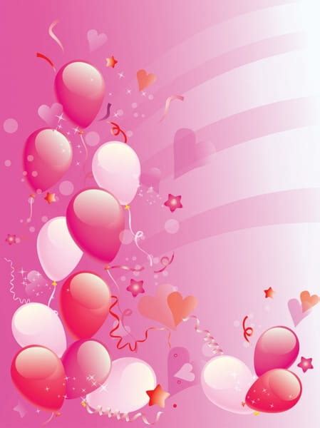 Pink Party Balloons Background Eps Ai Vector Uidownload