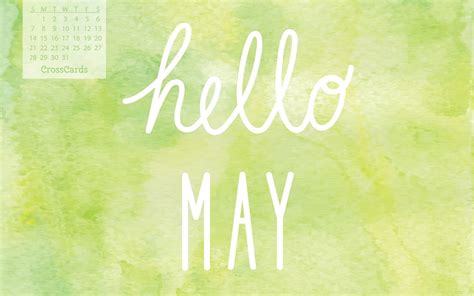 May 2017 Hello May Desktop Calendar Free May Wallpaper