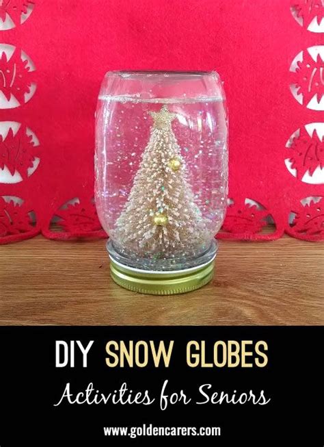 Make Your Own Snow Globe Craft Try This Snow Globe Craft With