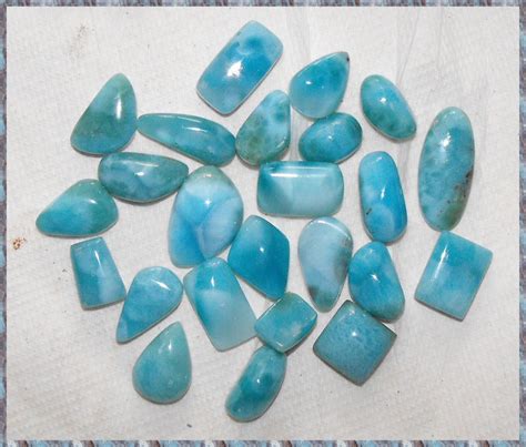 Blue Natural Larimar Gemstone For Jewelry 1 Carat Rs 50 Carat Id
