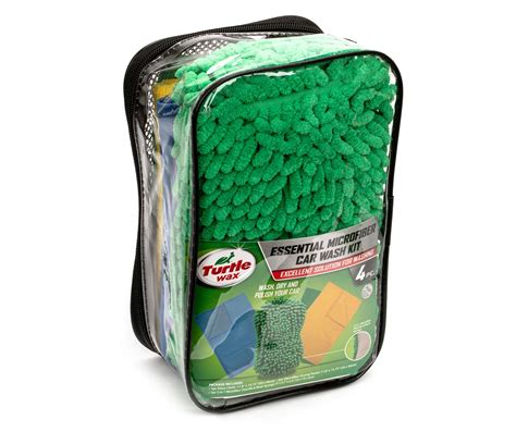 Turtle Wax Essential 4 Piece Microfiber Chenille Car Wash Kit Big Lots
