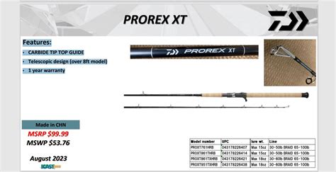 Daiwa Prorex XT Muskie Casting Rods 735635 Casting Rods At Sportsman