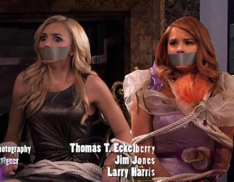 Peyton Roi List And Debby Ryan Tied Up Tape Gagged By Goldy On