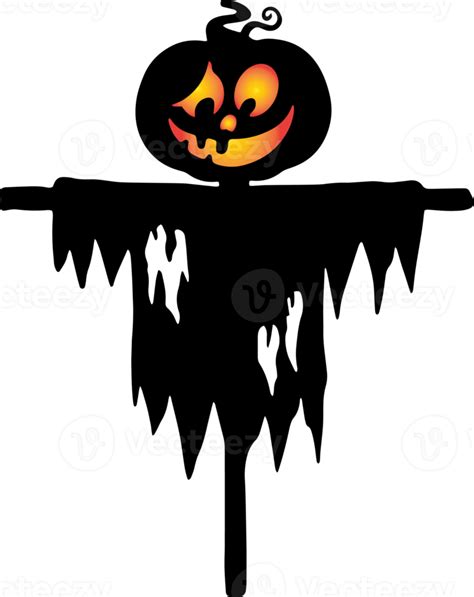 Halloween Scarecrow Silhouette 12498361 Png
