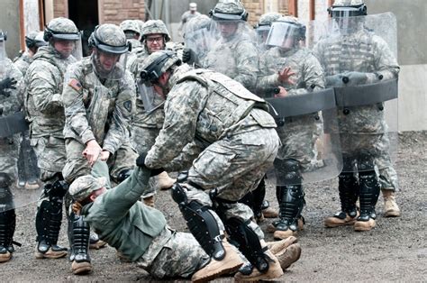 Us Army Domestic Quick Reaction Force Riot Control Training Photos