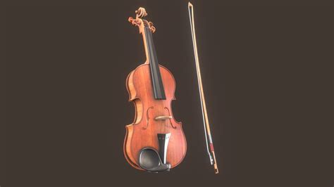 violin buy royalty free 3d model by zames1992 [e000146] sketchfab store