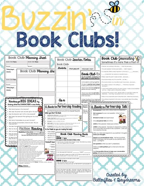 Book Club Unit Resources Buzzin In Book Clubs Reading Unit Reading