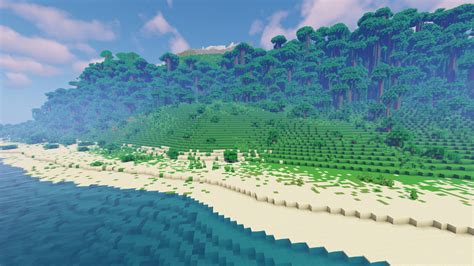 Tropical Island With A Mountain Minecraft Map