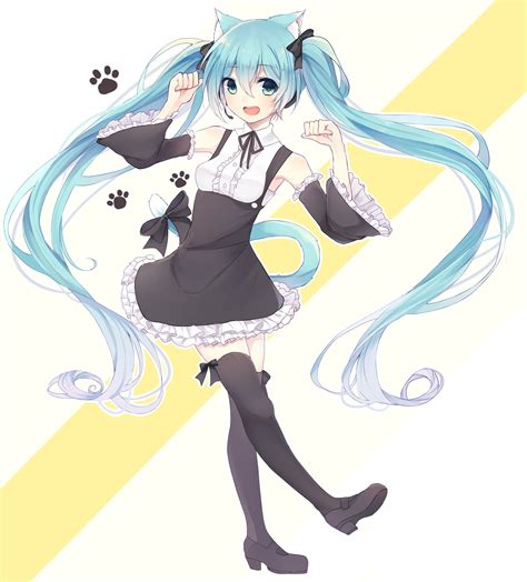 Miku The Cat Maid Vocaloid Rawwnime