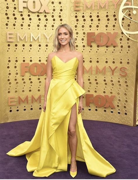 Kristin Cavallari Yellow Emmy Dress